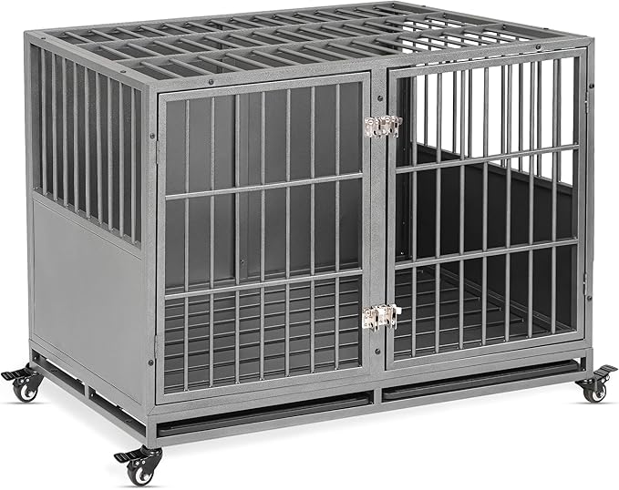 Huddycove Stackable 48 inch Dog Crate Compatible with
