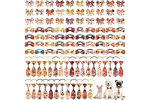 Thanksgiving Dog Bow Ties Sets of 100PCS