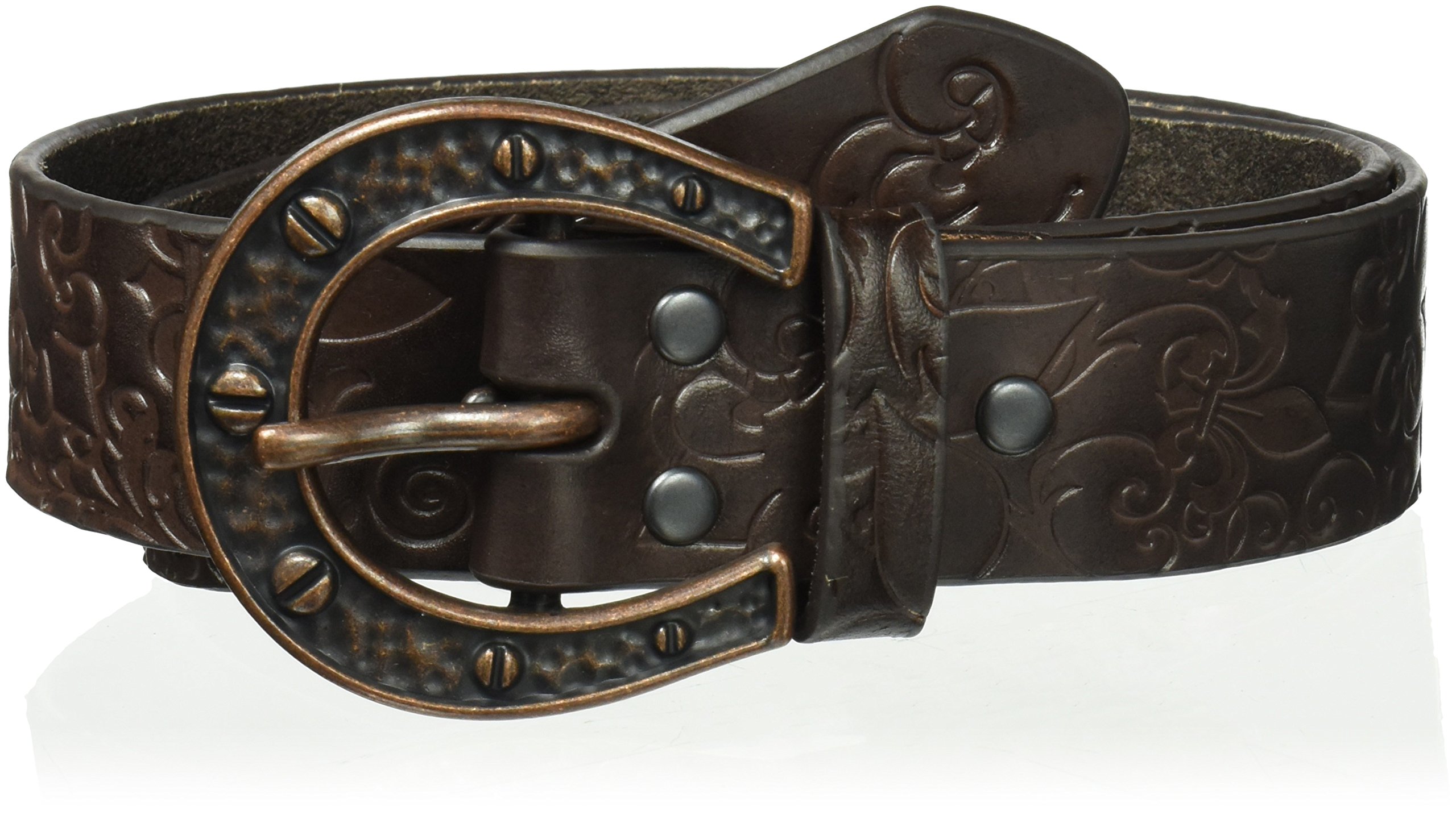 ARIAT Women's Fleur De Lis Horse Shoe Buckle Belt