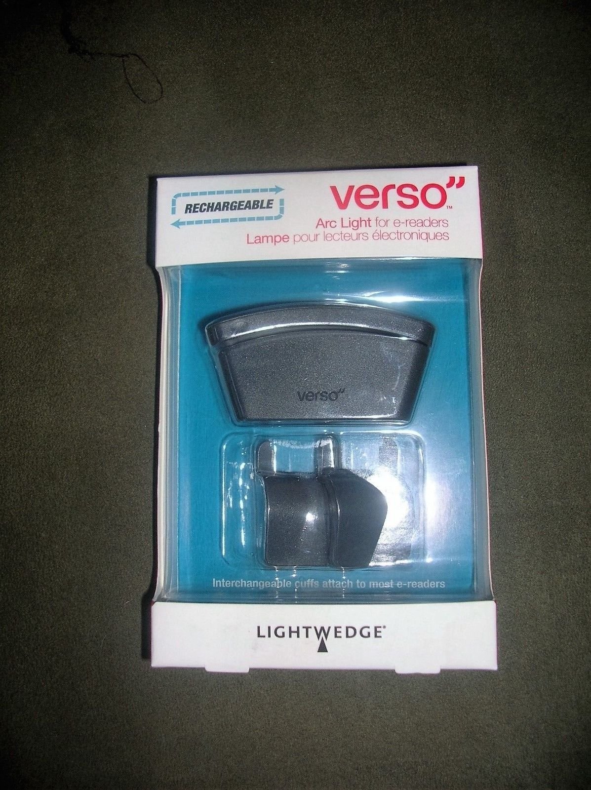 LightWedge Verso Rechargeable Arc Light for E-readers (VR002-001-06)