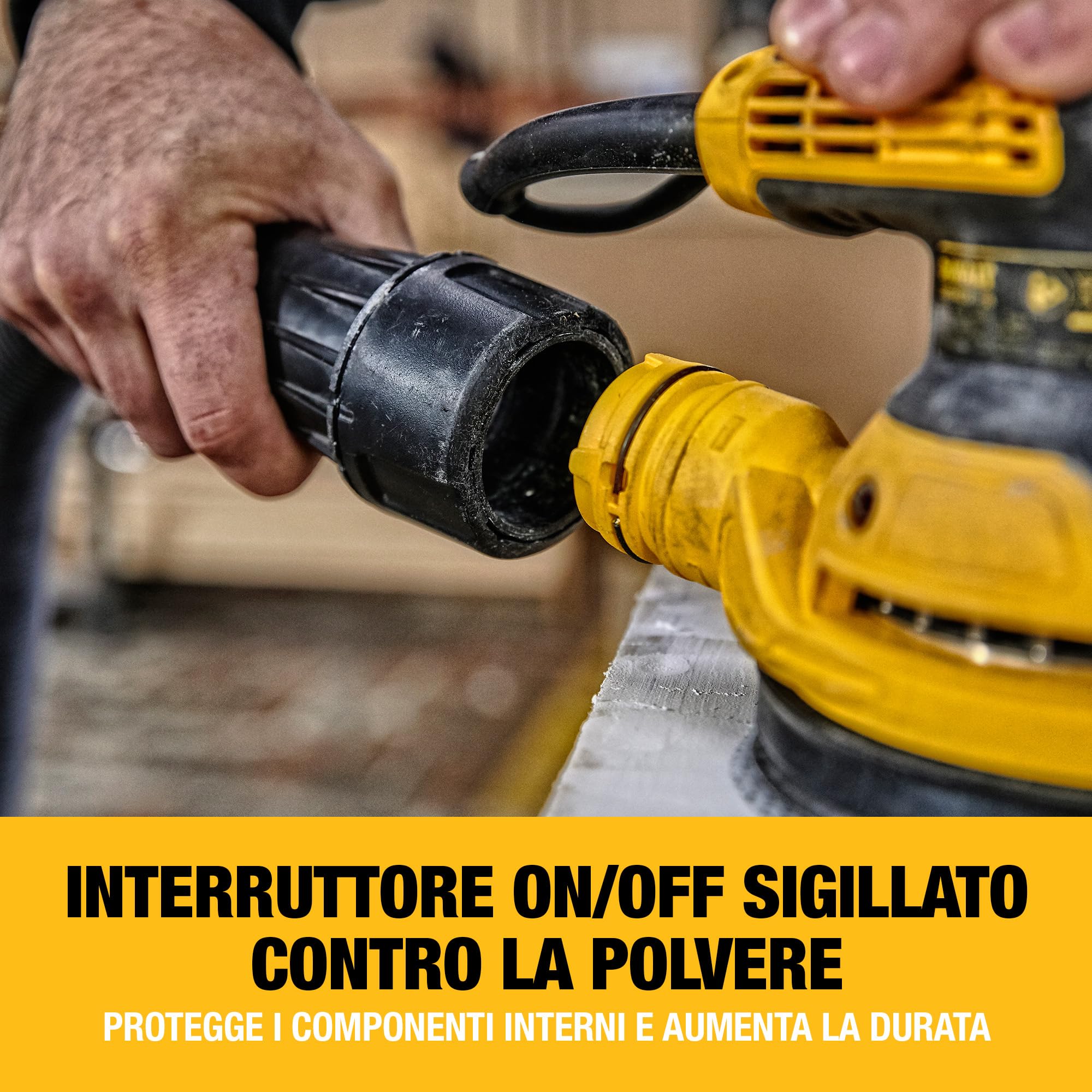 DEWALT Levigatrice rotorbitale 126 mm, DWE6423-QS