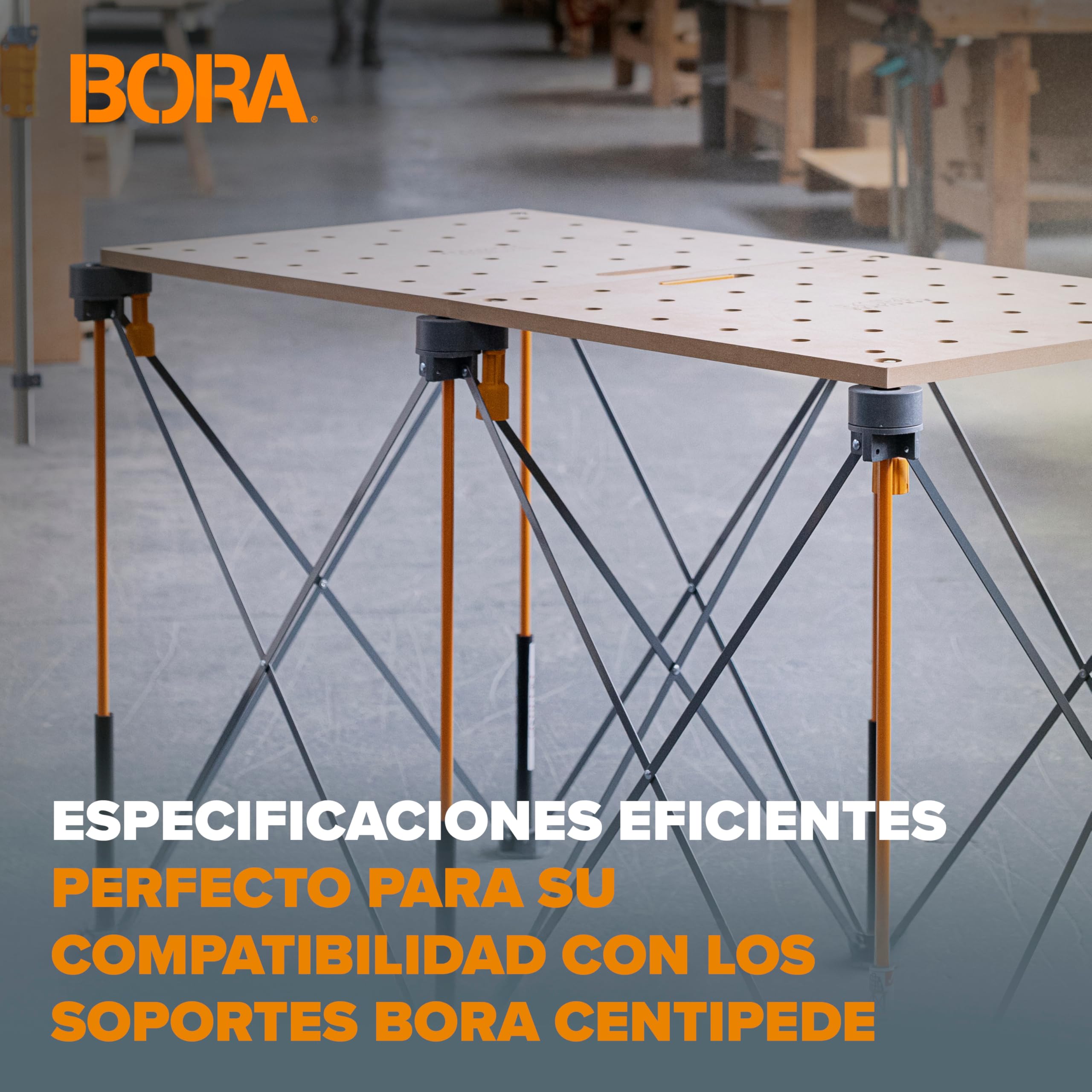 Set de 3 P‑Tops Bora Centipede para banco de trabajo y mesa de trabajo plegable, accesorios para mesa taller y banco trabajo
