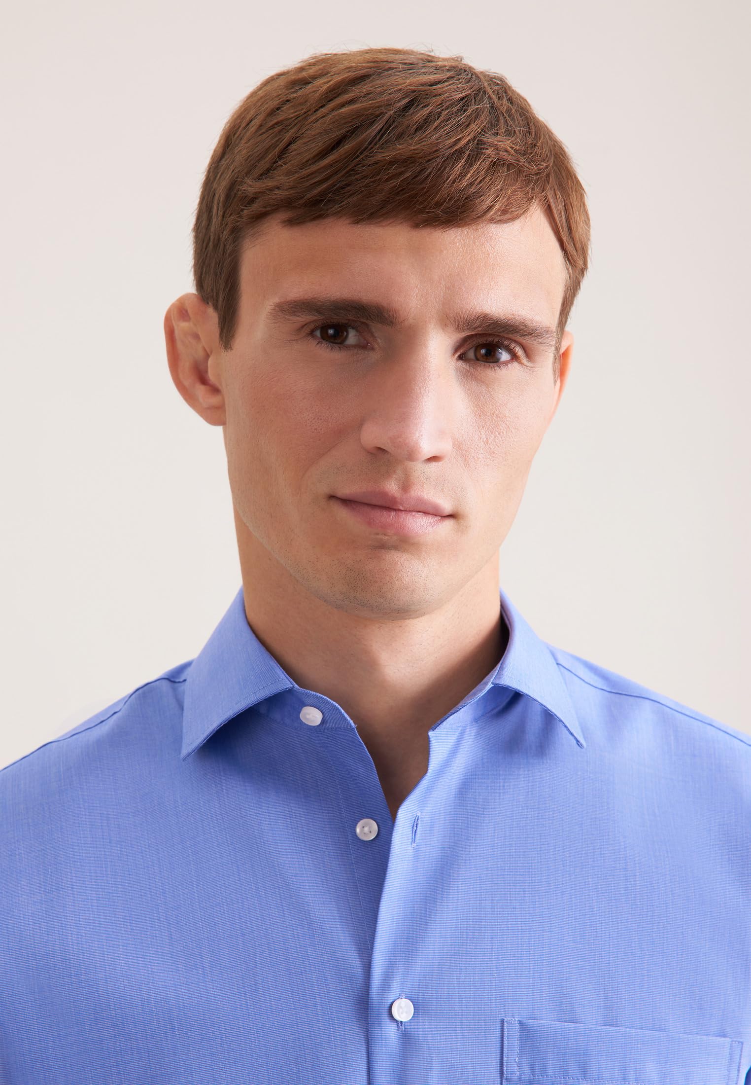Seidensticker Herren Business-Hemd - Regular Fit - Bügelfrei - Button-Down-Kragen - Kurzarm - 100% Baumwolle