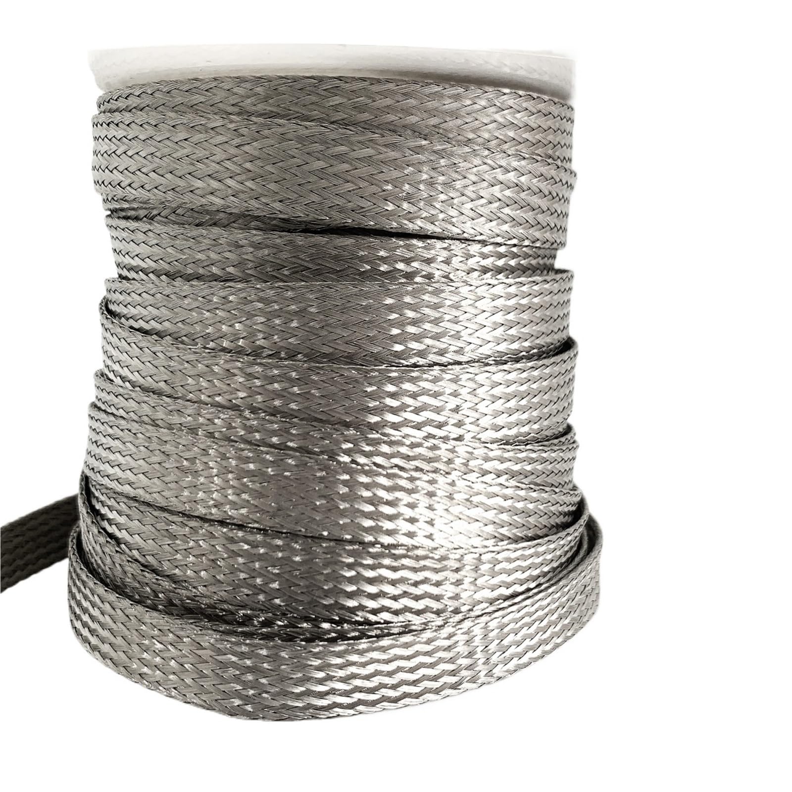 Manguito De Cable Trenzada Cinta de Manga Trenzada Cobre 5M/2M, Malla metálica ID 2mm ~ 28mm, Cable conducto y Manguera Funda De Cable Trenzado Expandible Pet(Color2,10mm x 5M)