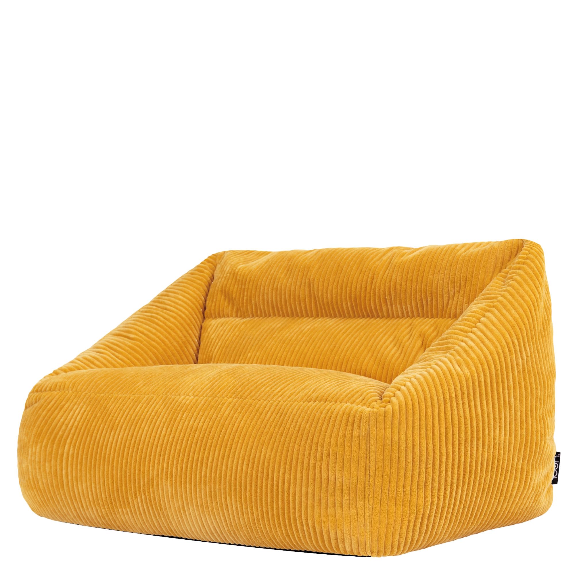 icon Cecilia Kids Bean Bag Sofa, Ochre Yellow, Bean Bag with Filling Included for Girls and Boys, Kids Sofa, Nursery Décor, Playroom Décor, Bedroom Accessories