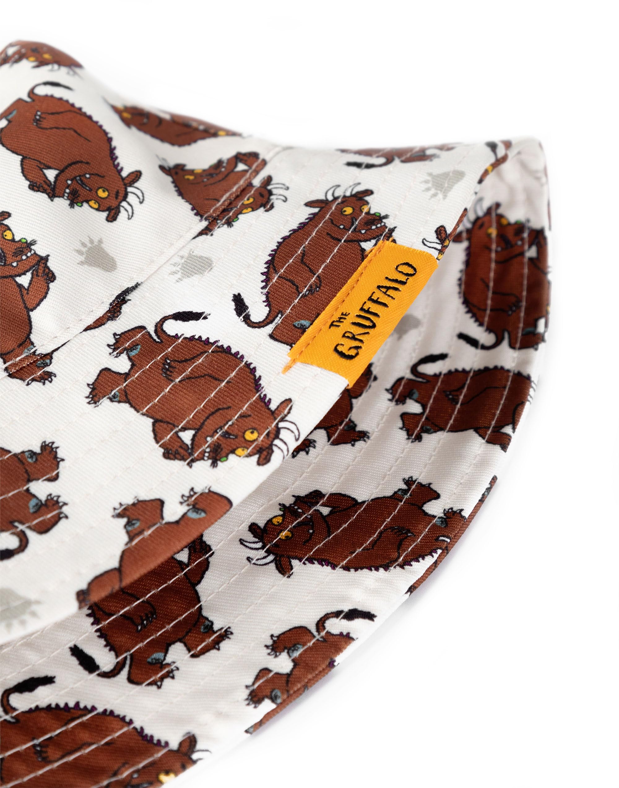 Gruffalo The Friends Braunes 2er-Pack Fischerhut- und Mützen-Set für Jungen | Reversibles Charakterdesign mit 3D-Ohren und Hörnern | Niedliche Cartoon-Hüte zum Spielen im Freien
