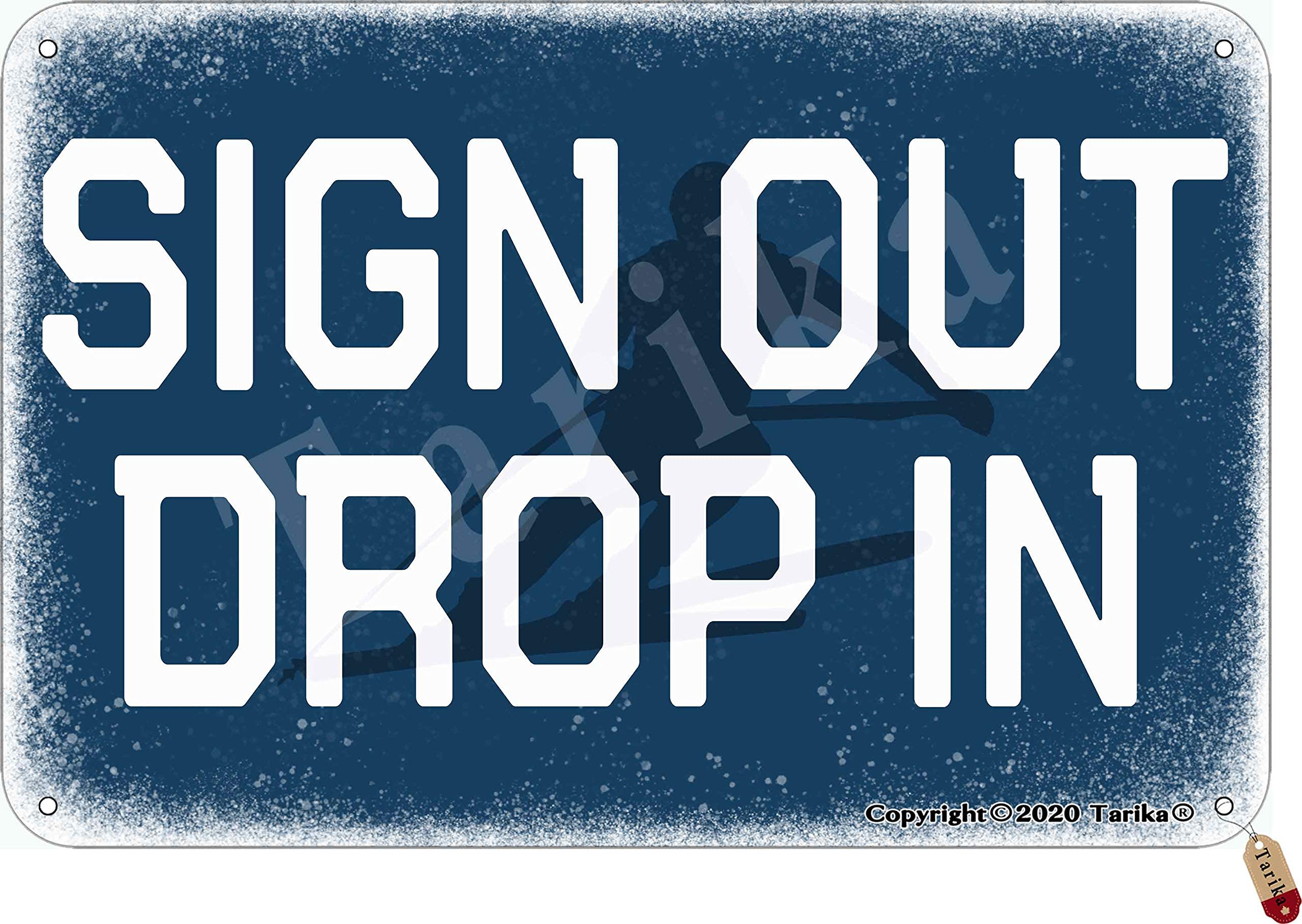 What You Need to Pack for A Winted Ski Trip Tin Retro Look 20X30 cm Decoration Painting Sign for Home Inspirational Quotes Wall Decor