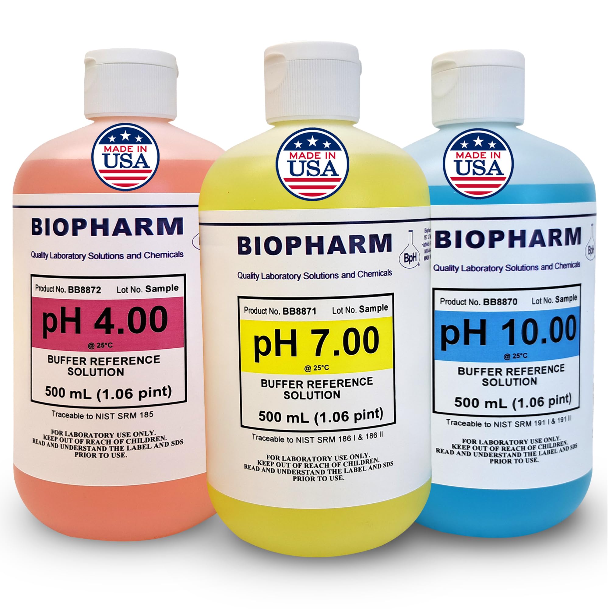 Amazon.com: Biopharm pH 4.00, 7.00 & 10.00 Calibration Buffer 3