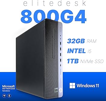Amazon.com: HP EliteDesk 800 G4 PC Computer, Intel i5-8500