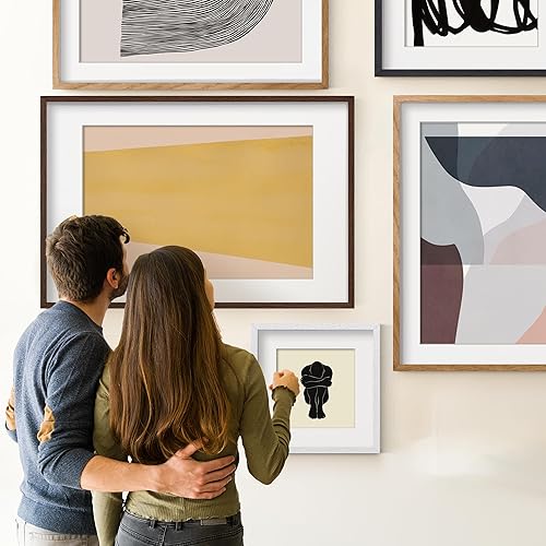 Miniatura 9 de Axeman Marco de fotos de 16 x 20 pulgadas, 1 paquete de marco de madera maciza de roble para decoración del hogar, marco de fotos de madera natural