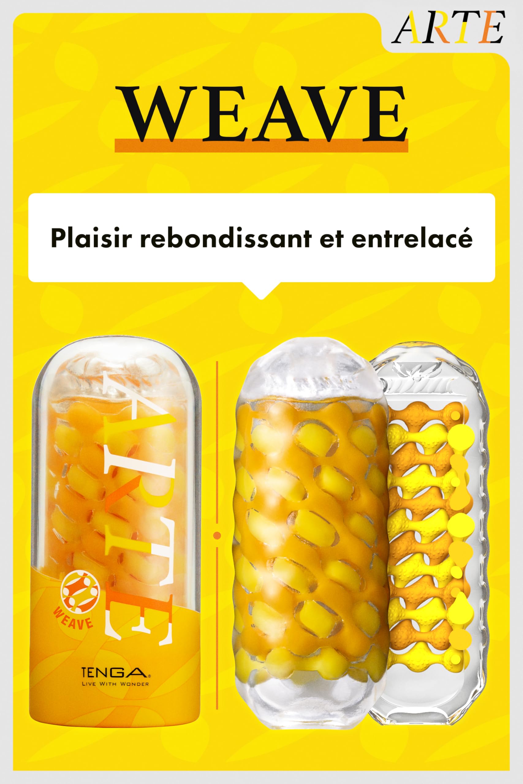 TENGA ARTE WEAVE - Masturbateur manuel réutilisable - Doux et détaillé