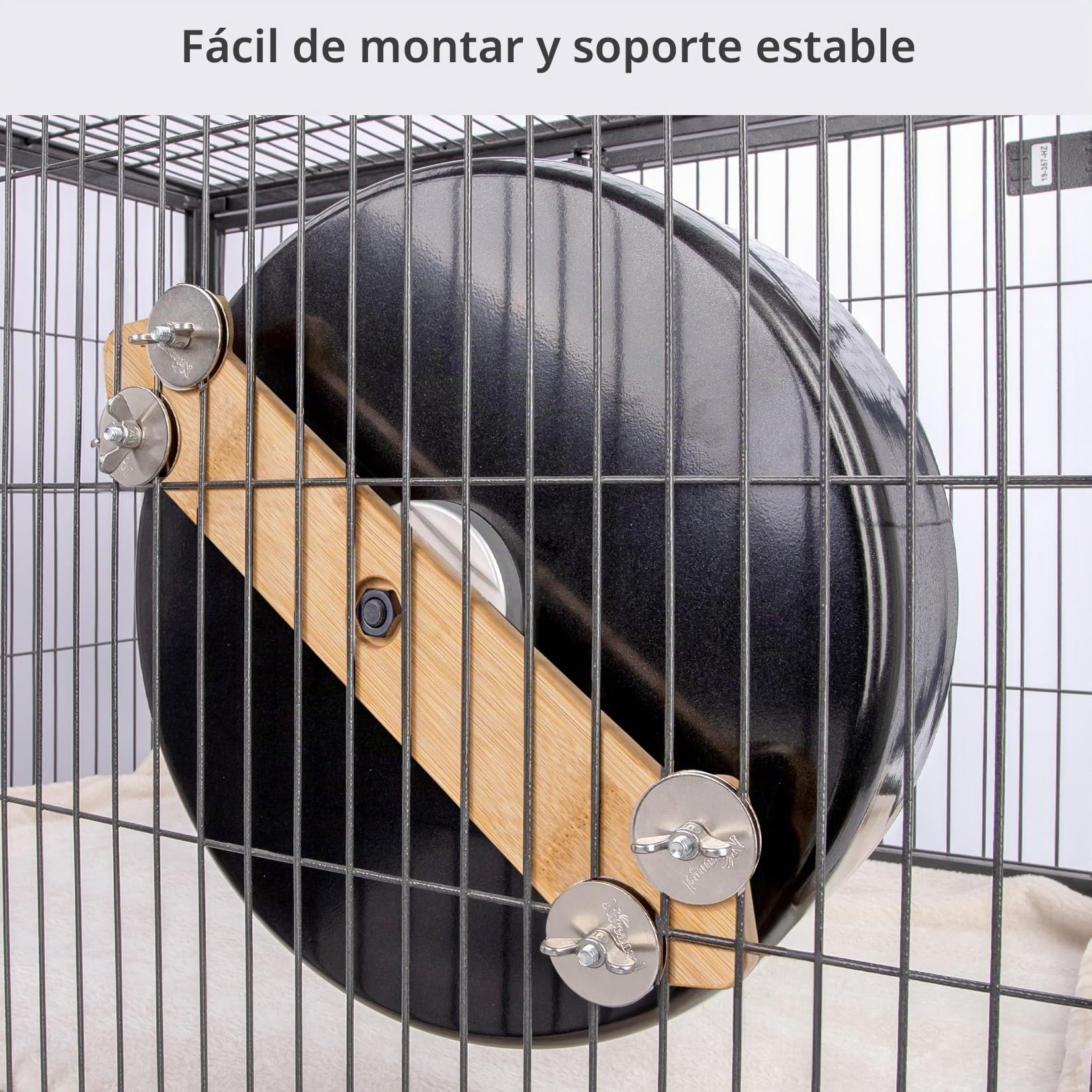 Niteangel Silent Chinchilla - Rueda de Ejercicio de 13.8 Pulgadas, Rueda de Actividad Grande para Correr Animales pequeños para Chinchilla Degu u Otras Mascotas de tamaño Similar