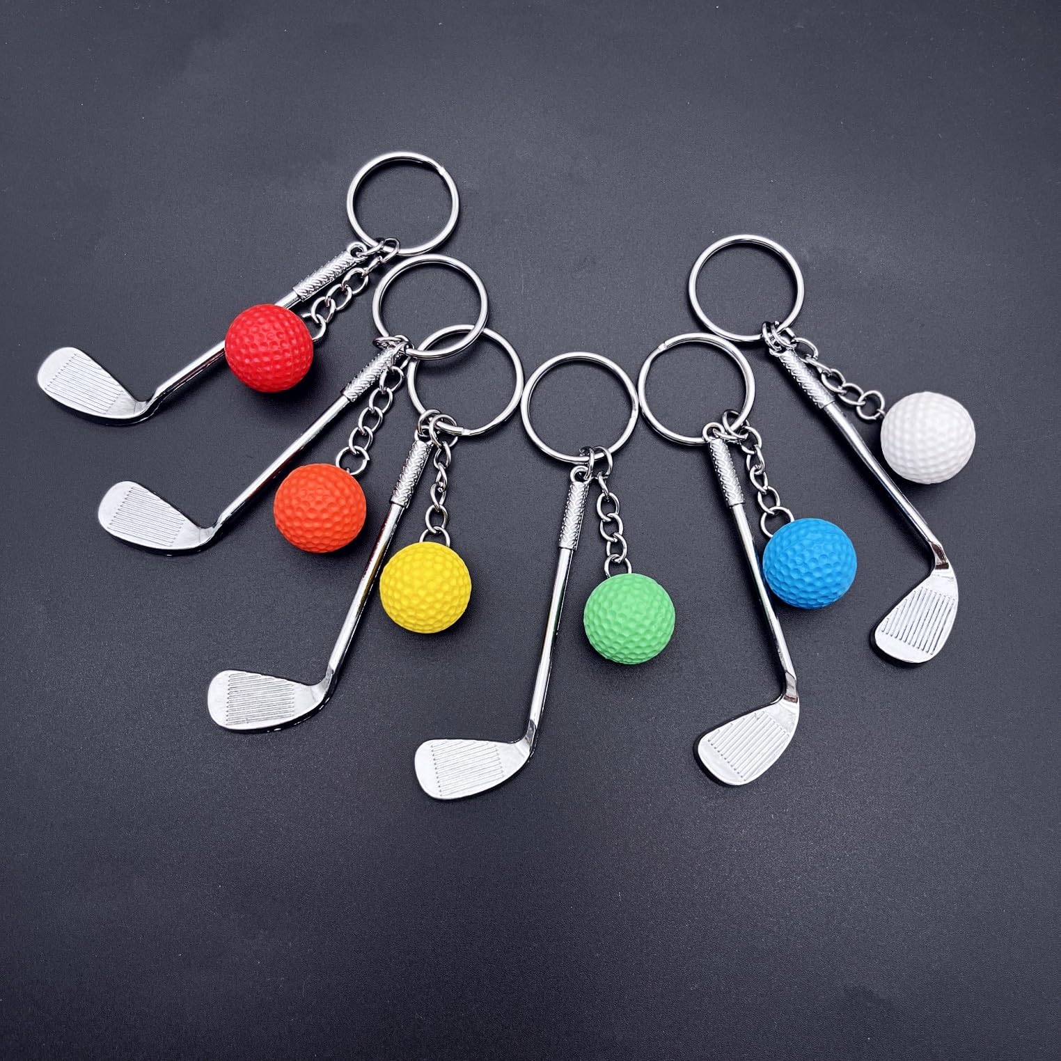 Mini llavero palo golf metálico JZK 6x regalo fanáticos golf