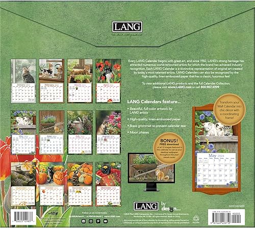 Miniatura 2 de LANG Calendario de pared 2024 Cats In The Country (24991001899)