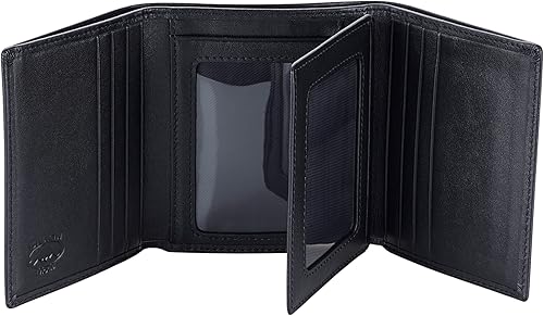 Stealth Mode Cartera RFID triple plegable de cuero para hombres con soporte de identificaciĂłn abatible Negro talla Ăşnica Carteras triples para Stealth Mode Cartera RFID triple plegable de cuero para hombres con soporte de identificaciĂłn abatible Negro talla Ăşnica Carteras triples para