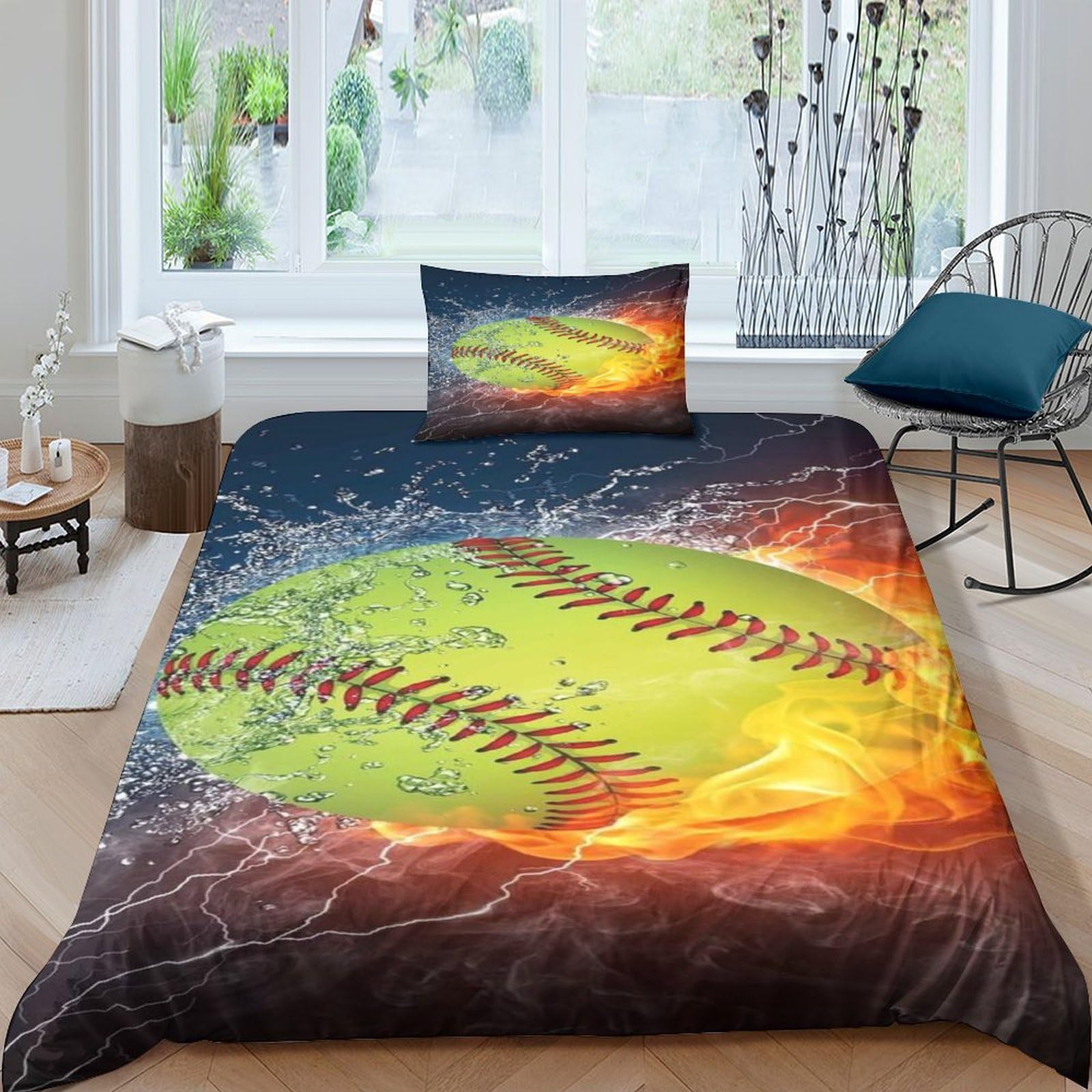 Couette baseball 135x200 finie la corvée du lit enfant