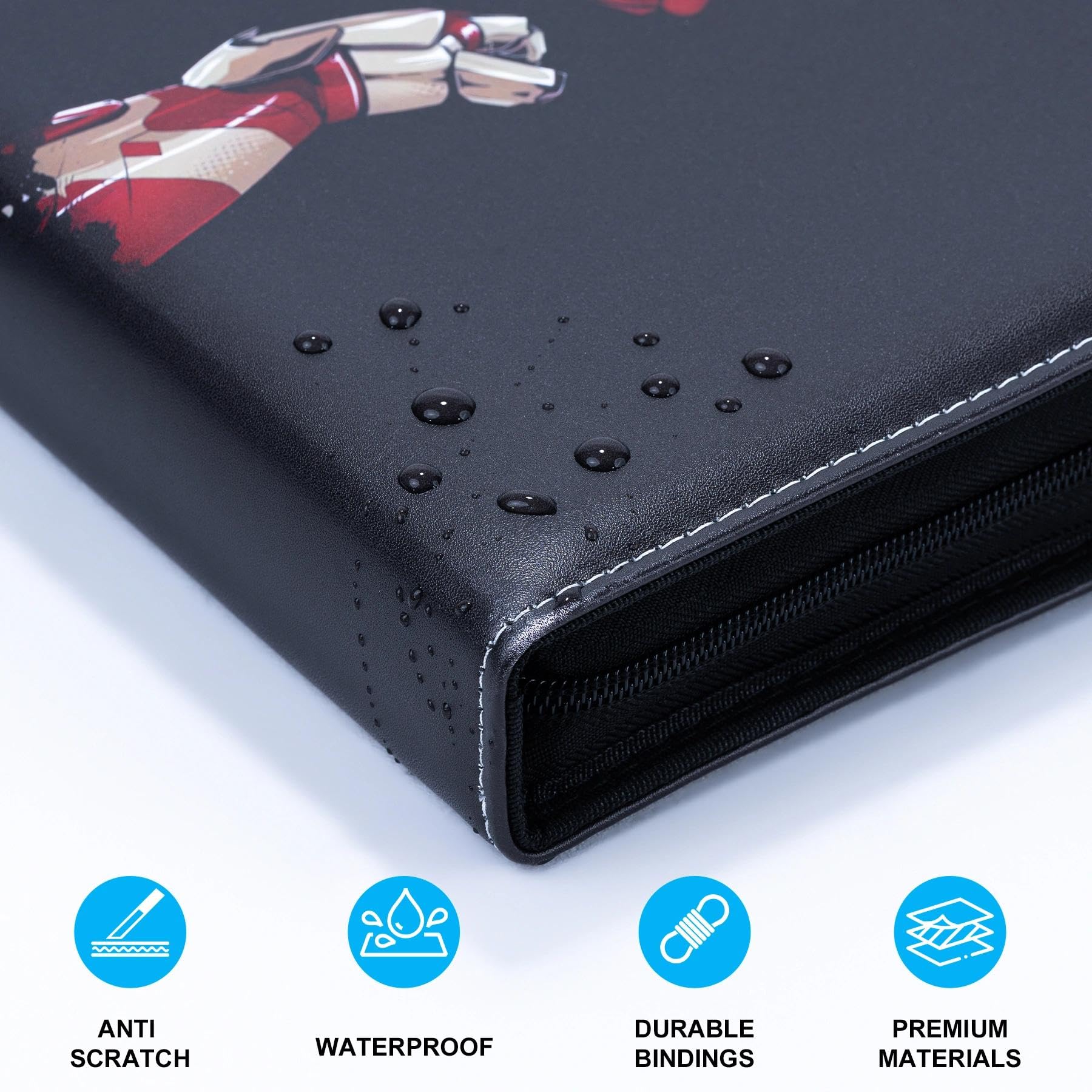 マーベル　バインダー Amazon.com: 400 Pockets Card Binder, Portable Waterproof PU