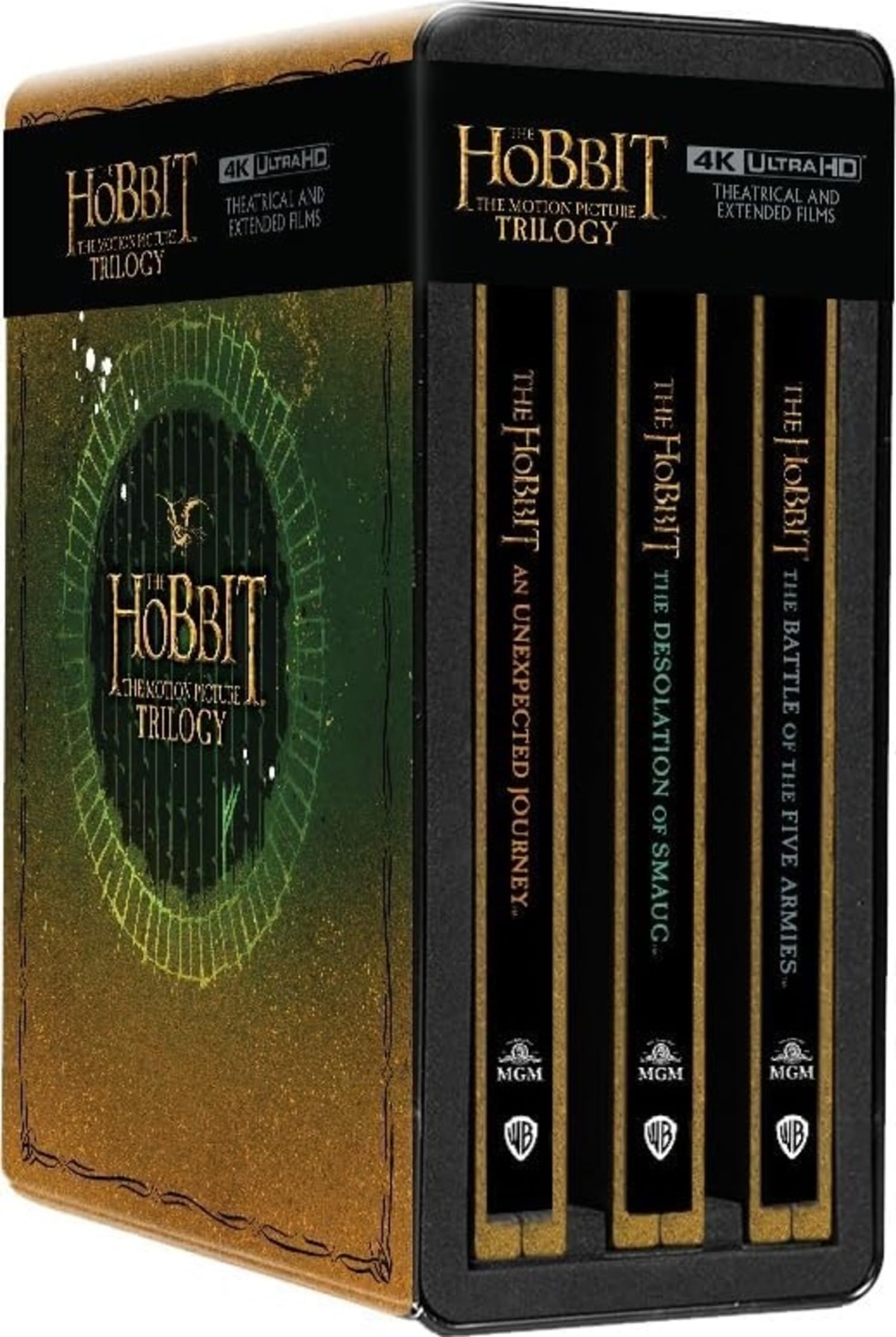 Middle Earth Complete Steelbook Collection (The Lord of the Rings + The Hobbit: The Motion Picture Trilogy) - 15-Disc Box Set / Limited Collectior's Edition [4K UHD] [Region Free]