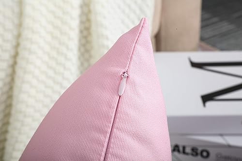 Miniatura 7 de TangDepot - Funda de almohada hecha a mano 100% lona de algodón, Algodón, Rosa salmón