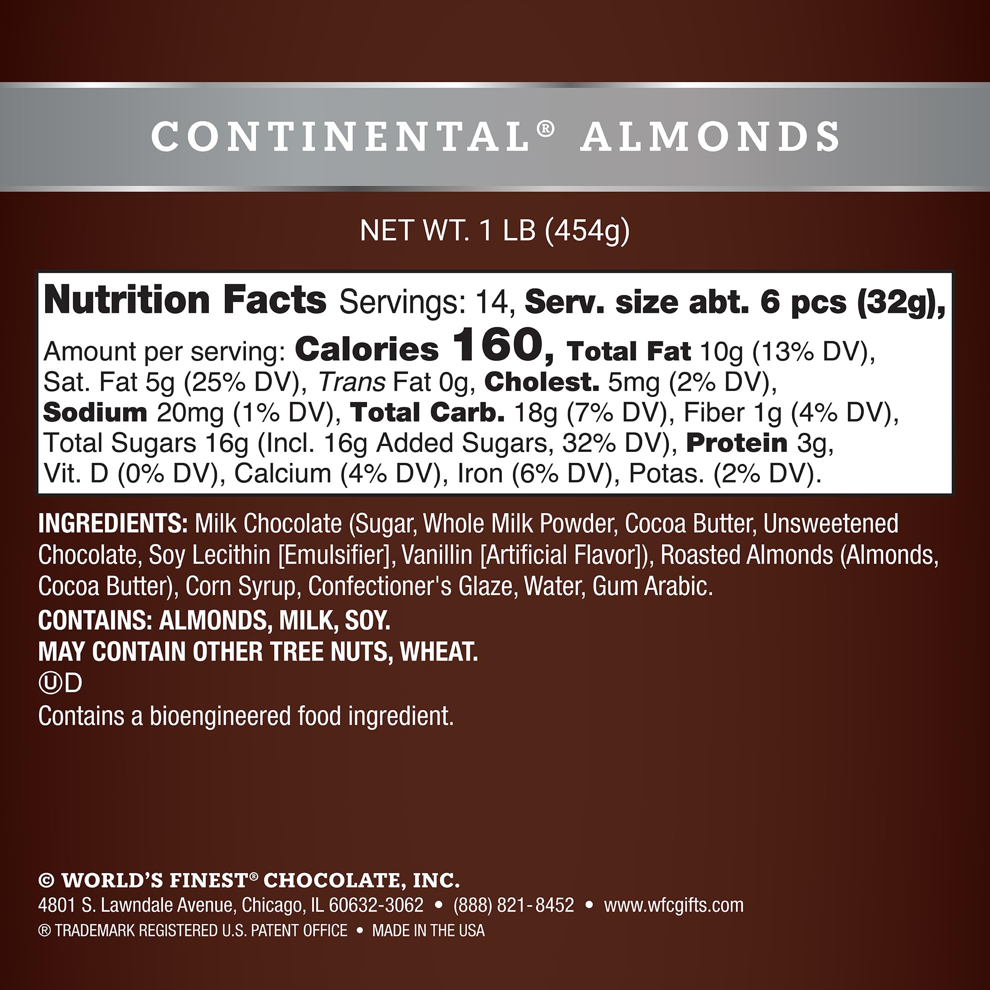 Amazon.com : World's Finest® Chocolate - Milk Chocolate