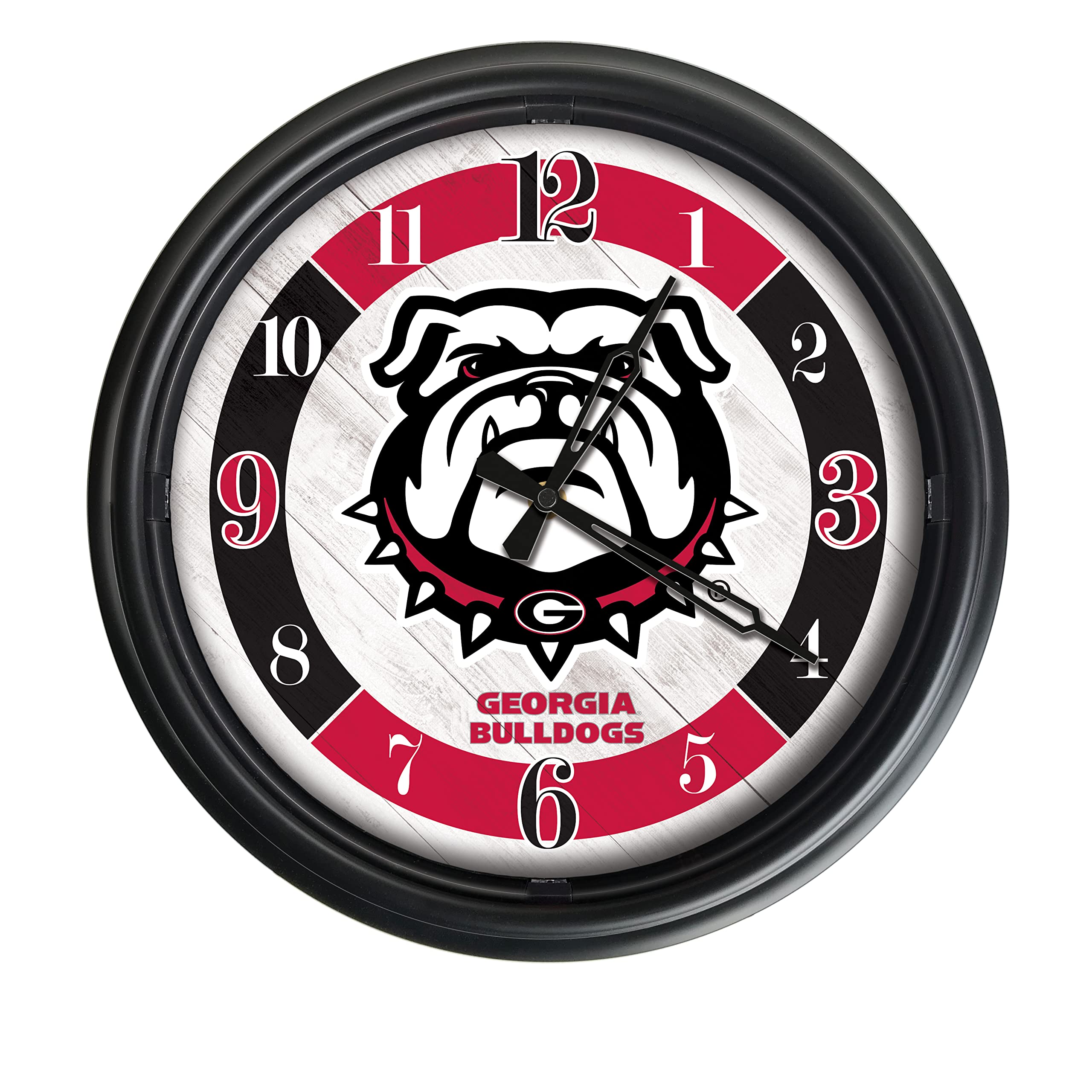 Holland Bar Stool Co. University of Georgia (Bulldog) Indoor/Outdoor LED Wall Clock