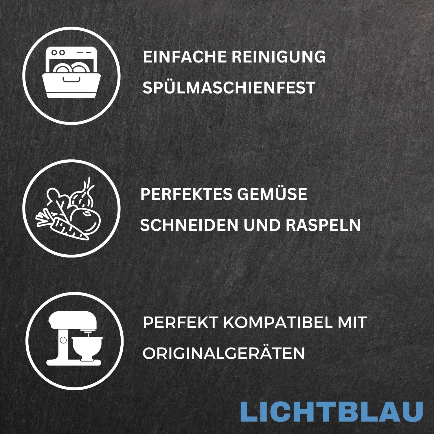 Amazon.de: Lichtblau Mitnehmer Flügelrad für Bosch Küchenmaschine  