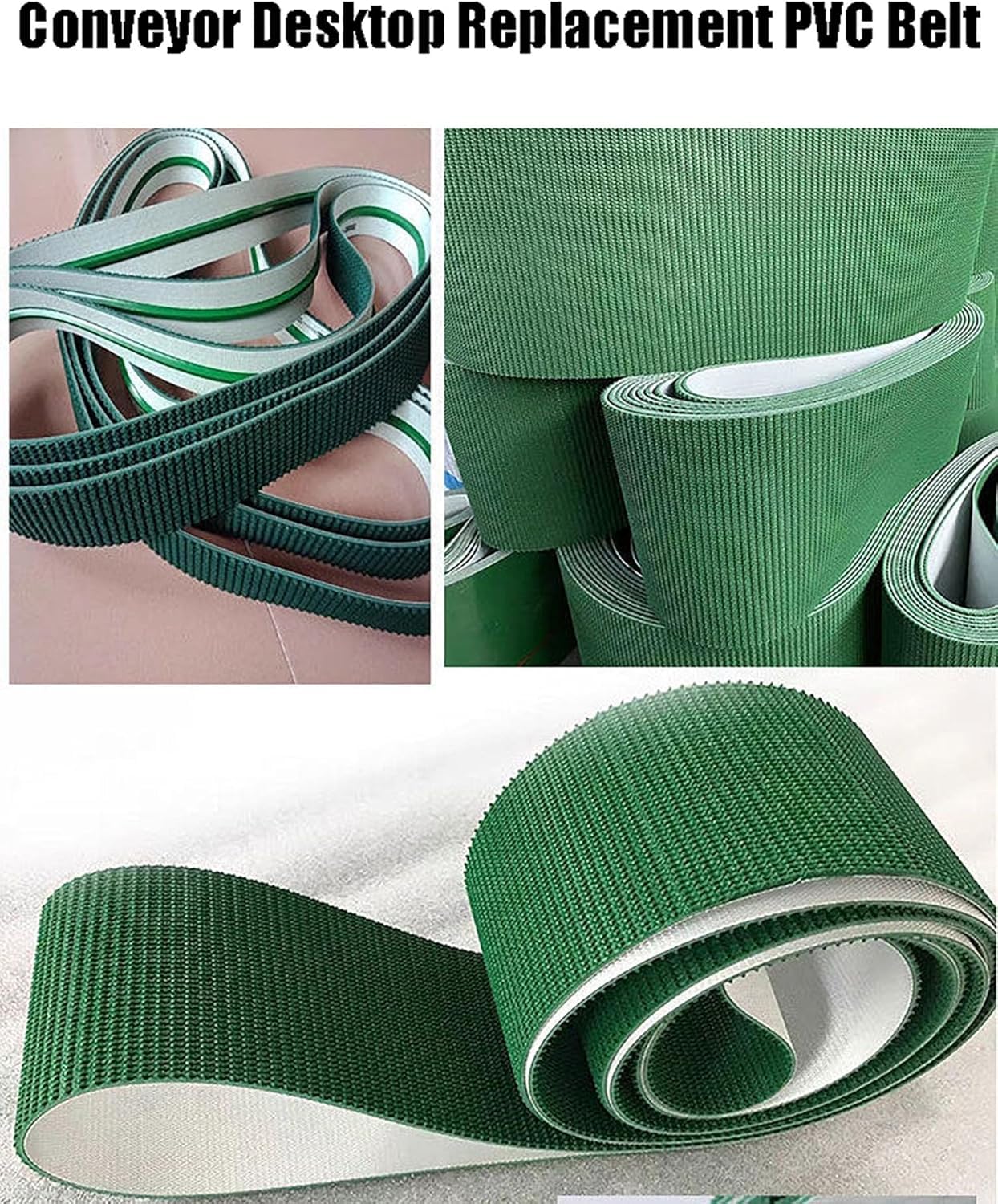 Cinta transportadora PVC 4mm 110x23cm industrial ligera