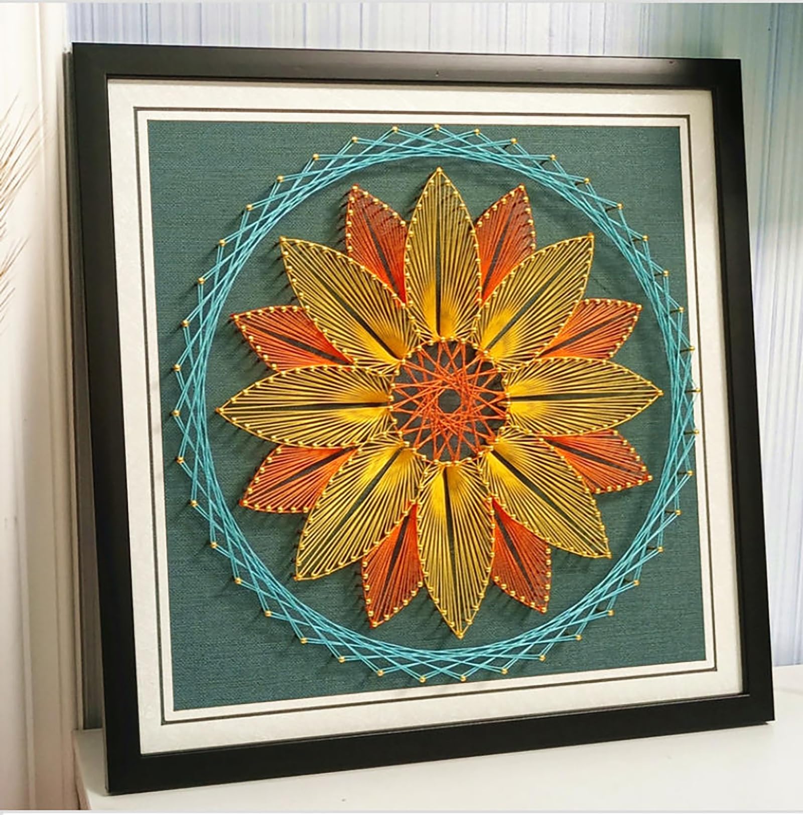 3D String Art Bastelset für Anfänger für Erwachsene und Anfänger, einzigartiges Geschenk(A4,30 * 30CM)