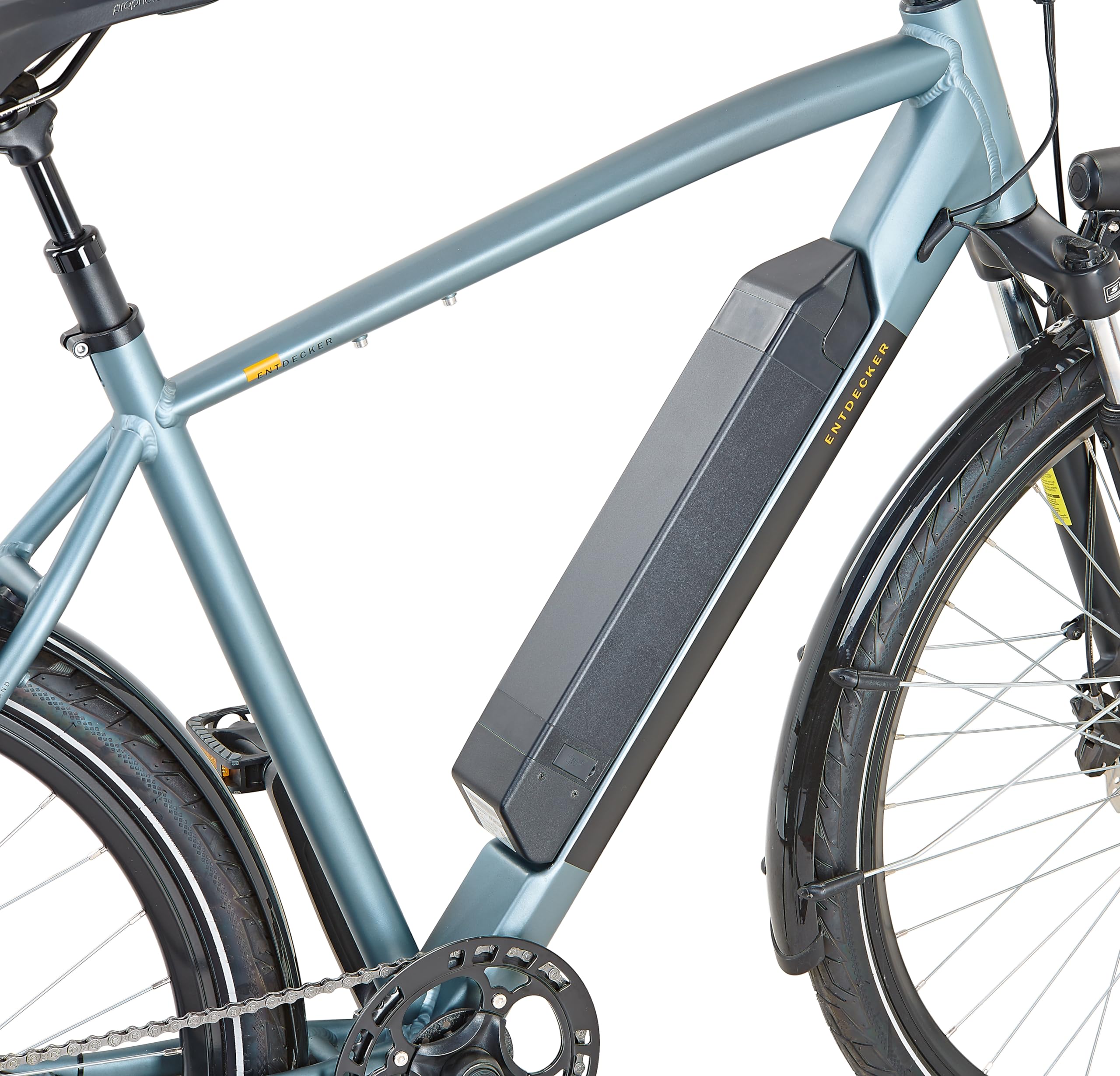 Prophete Entdecker 1.0 Trekking E-Bike 28 Zoll - 418Wh - Semi-integrierter Akku - Heckmotor - 8-Gang Kettenschaltung - HDY. Scheibenbremse - Rahmenhöhe 54 cm