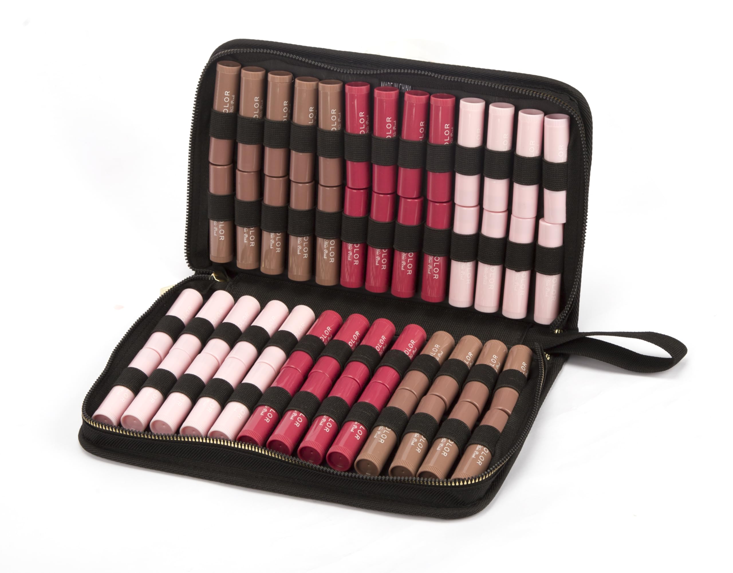 STORICANS Homeopathy Storage Bag, Large Homeopathy Supplies Organizer for 52 Tubes; Homeopathic Remedies Organizer Bag | Black | Gold Zipper | L11.02*