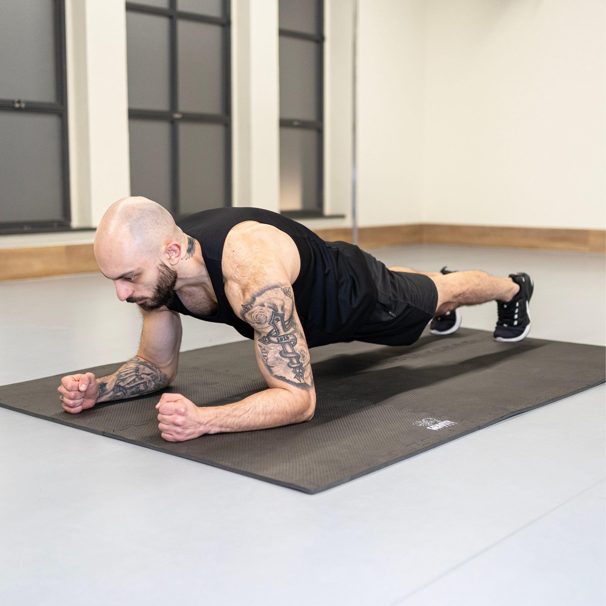 Gravity Fitness Blokujące maty podłogowe na siłownię pianka EVA do ćwiczeń