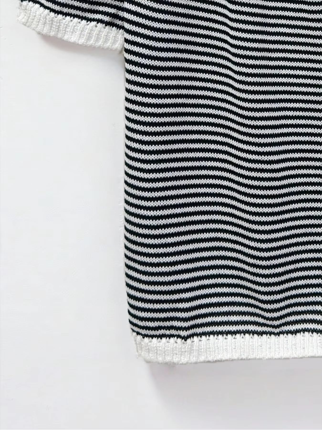 MORISTE Maglia Casual Donna, Top a Righe Maniche Corte Collo Rotondo per Pendolari Primavera Estate