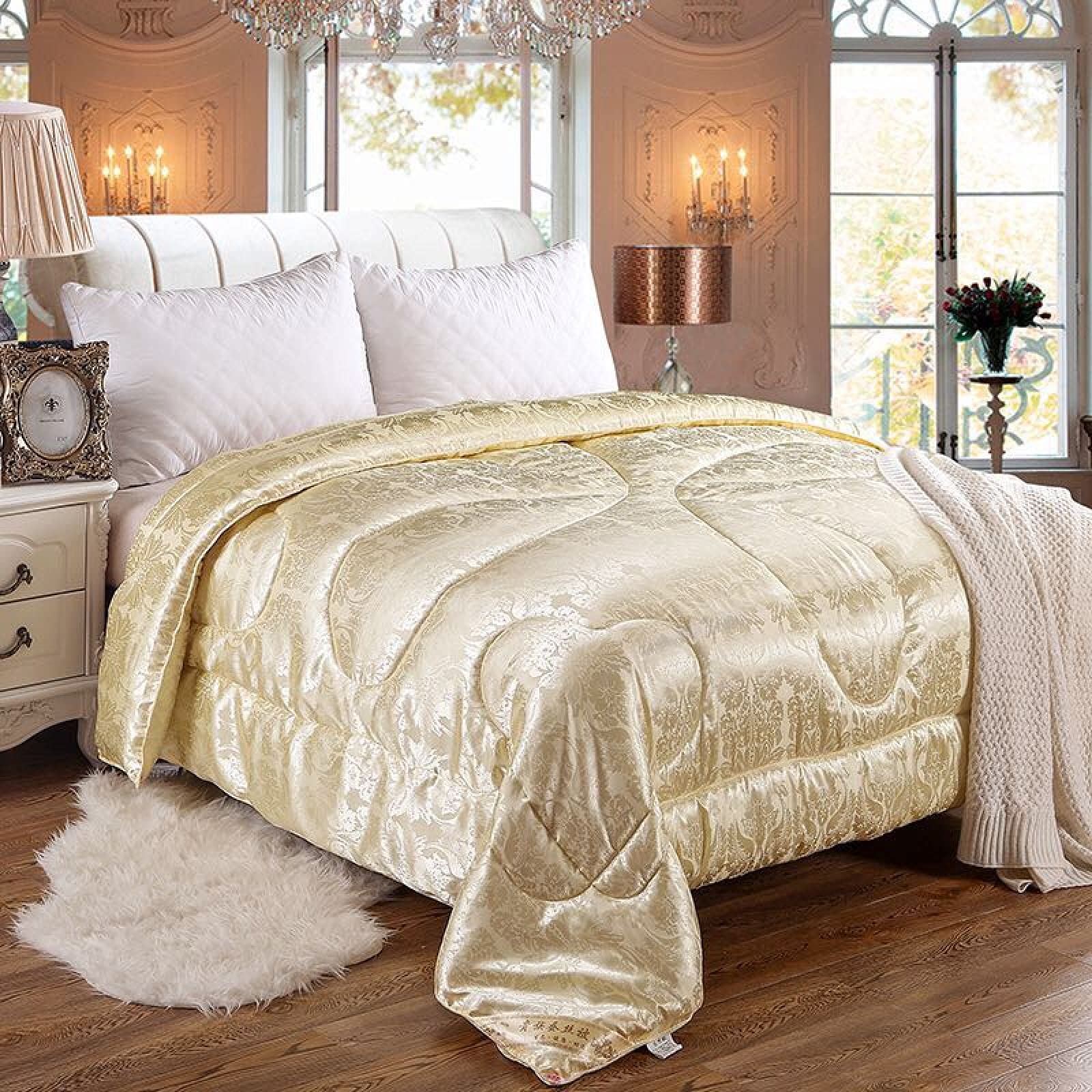 Couette en soie 100% soie de mûrier couverture de lit double chaude FACAI