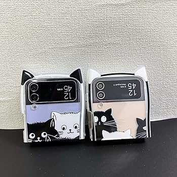Amazon.co.jp: RUIKER Samsung galaxy z flip6 用 ケース 猫耳