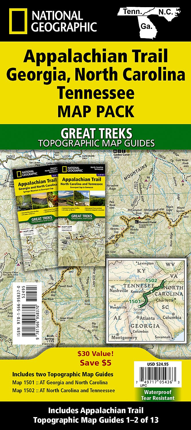 Appalachian Trail: Georgia, North Carolina, Tennessee [map Pa... - 9781566958370