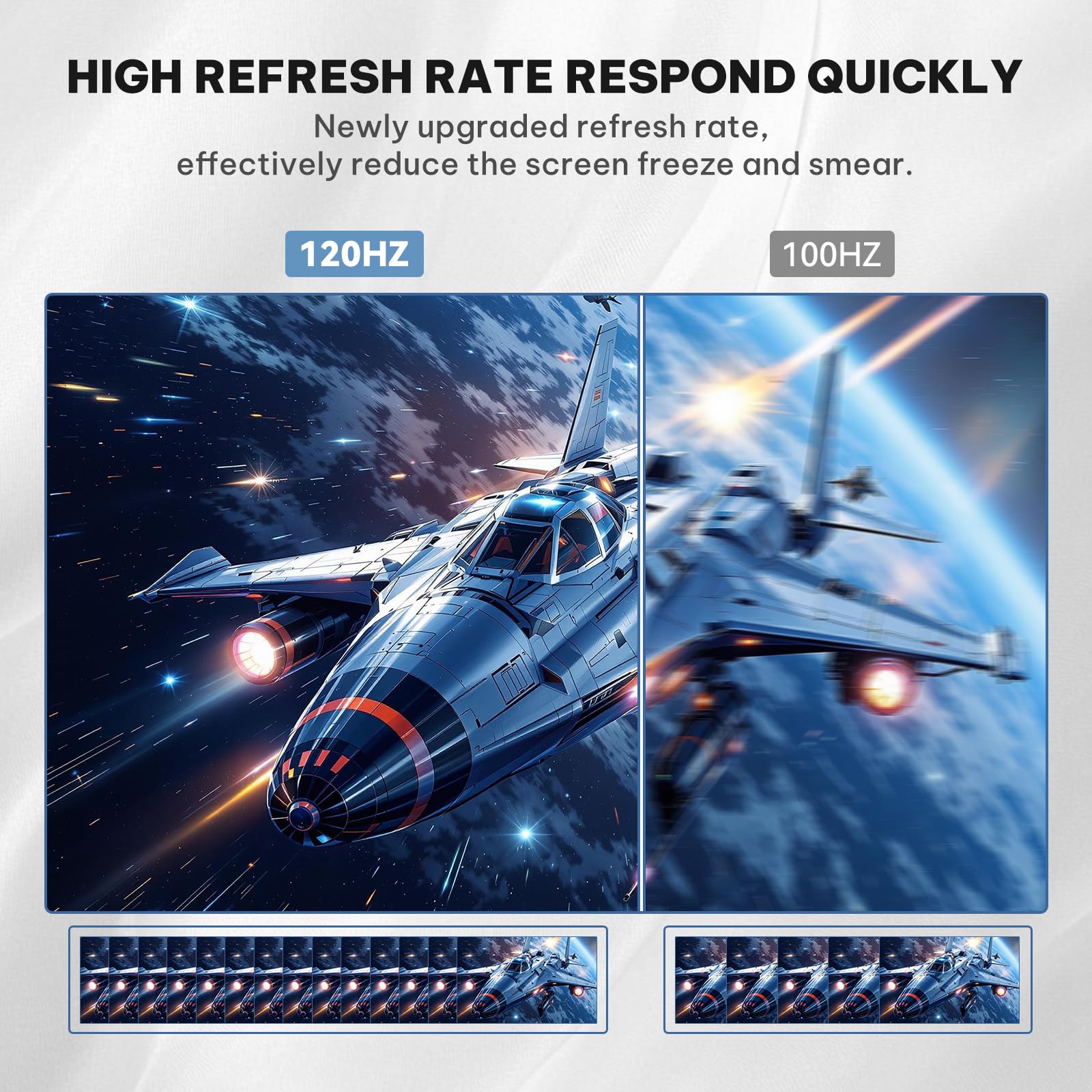 Raywego Monitor curvo 3000R da 24 pollici, 100 Hz, FHD 1920 x 1080p, frequenza di aggiornamento 16:9, proporzioni ergonomiche, inclinazione e compatibile VESA, monitor da gioco