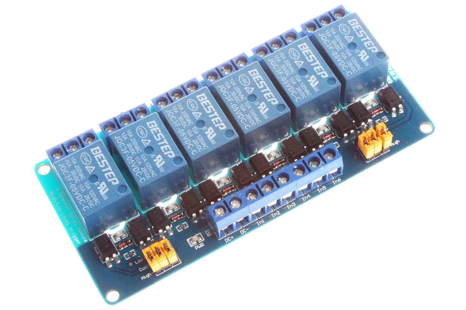NOYITO 6-Channel Relay Module with Optocoupler Comoros | Ubuy