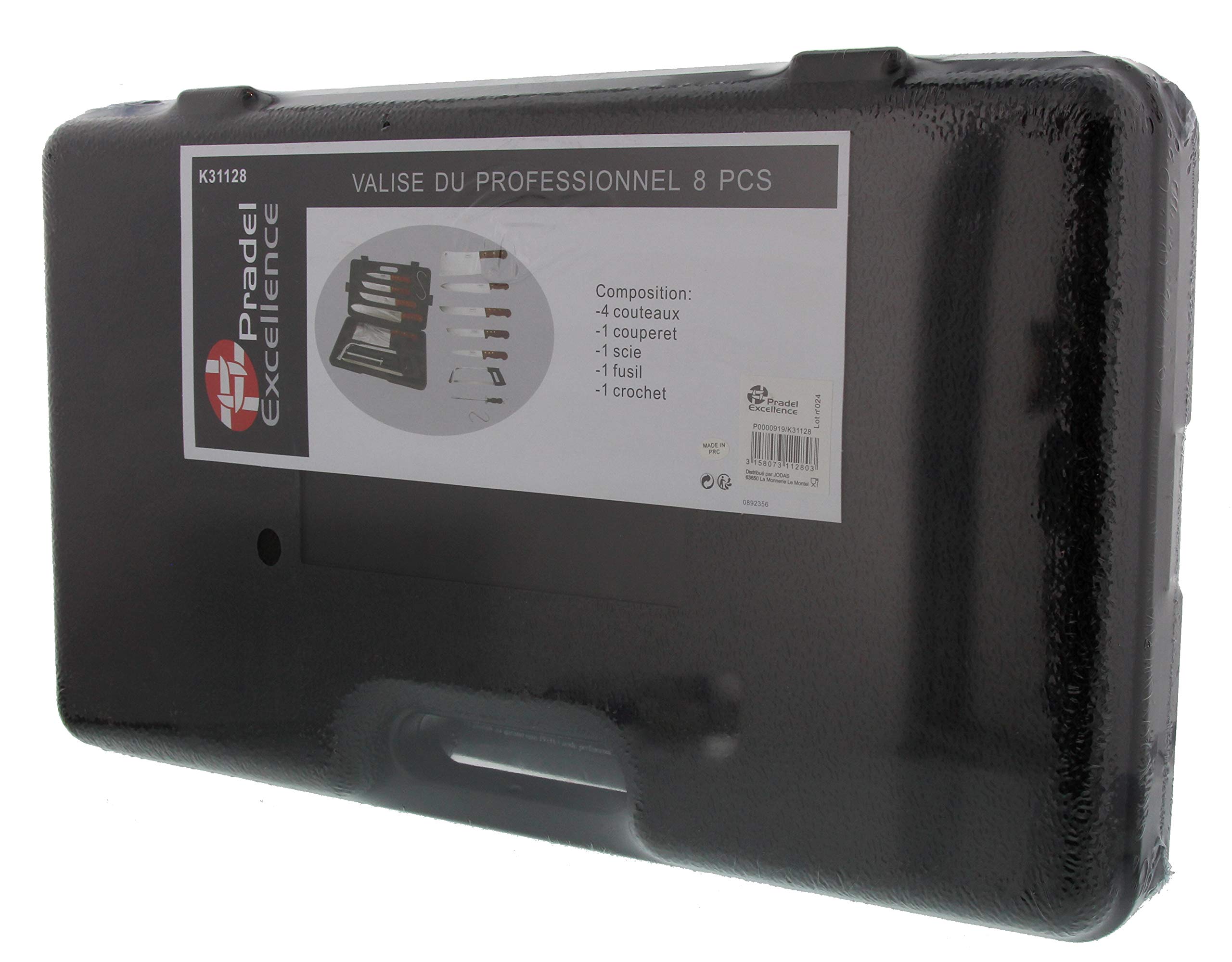 Pradel Excellence - K31128 - Valise de Coutellerie 8 Pièces , Noir, 1 - Pack