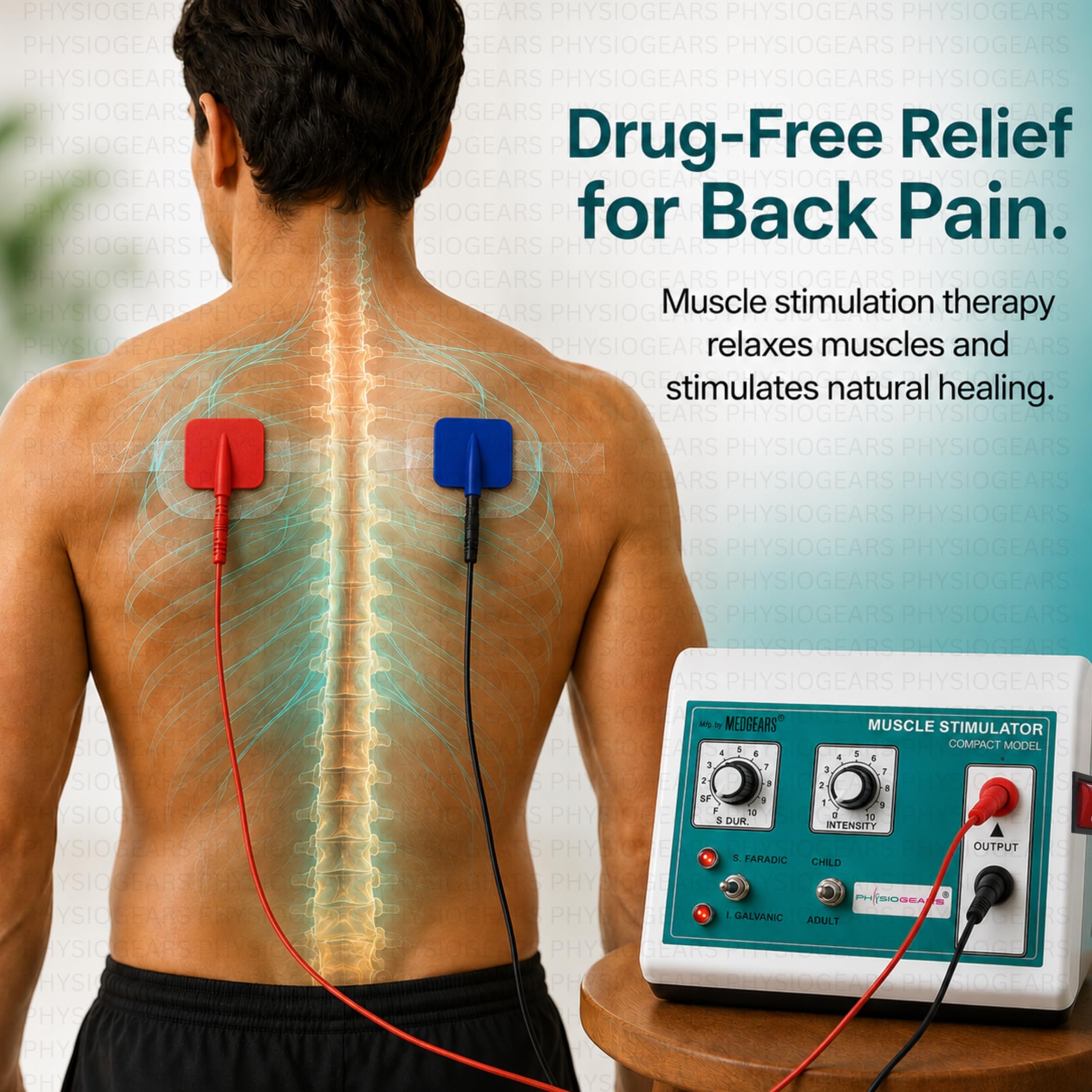 Physiogears electrical Muscle stimulator Muscle stimulator for weight loss electronic Muscle exerciser 2