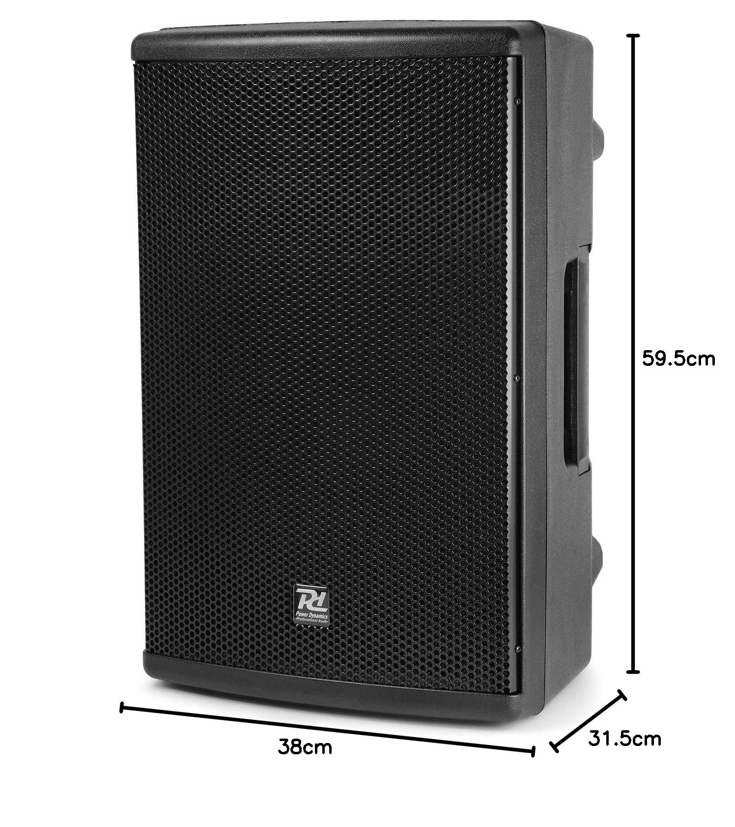 Power Dynamics PD412P Enceinte Passive 2 Voies 1200 Watts - Enceinte 12", Puissance 1200W, Sonorisation Professionnelle, 126dB, DJ Mobiles, Haut-Parleur Robuste, Tophat 35mm pour Trépied
