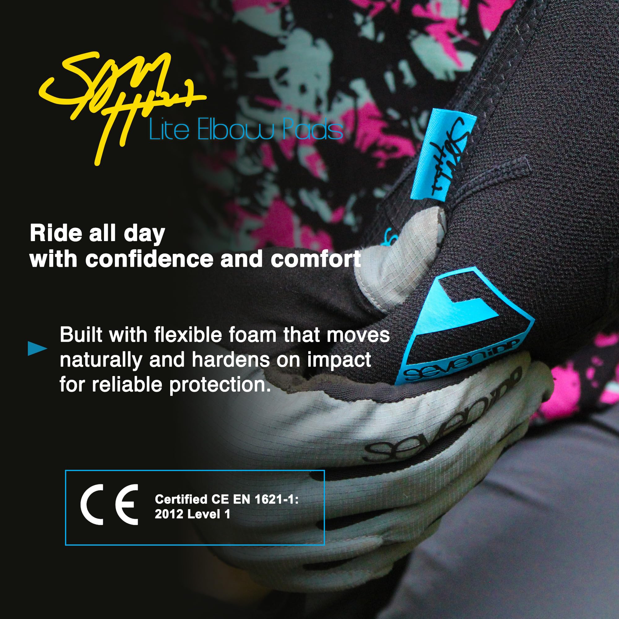 Seven iDP 7iDP Sam Hill Lite Gomitiere – Protezione Leggera e ad Alte Prestazioni per Gomiti, per Mountain Biking, Enduro e Downhill.