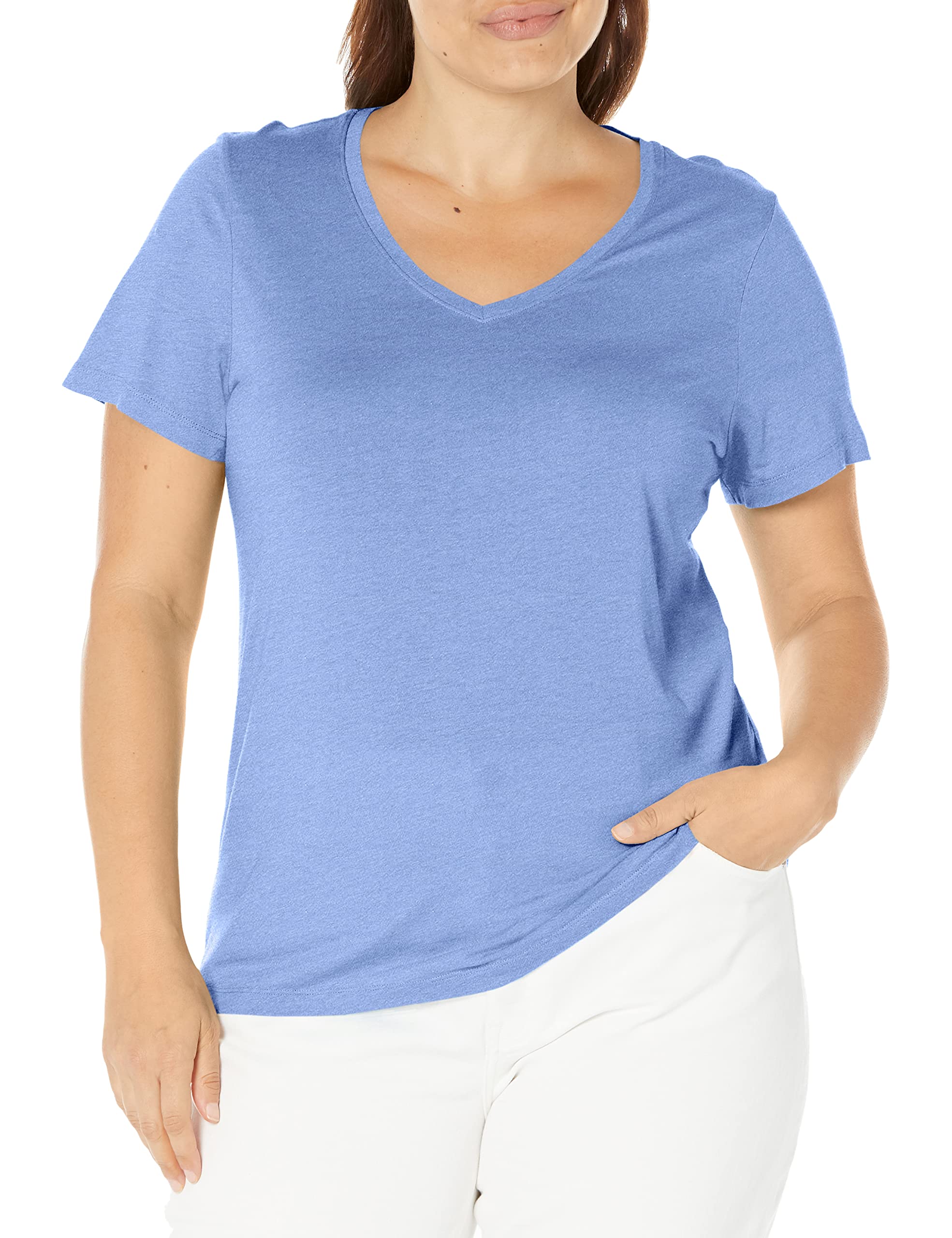 HUE Women's 3/4 Sleeve V-Neck Sleep Tee
