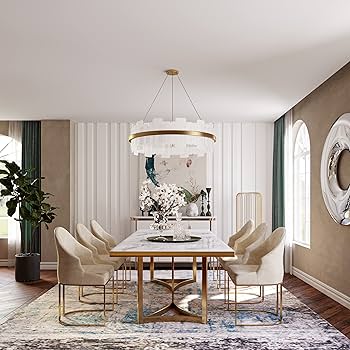 Amazon.com - SUSUROSE Modern Marble Dining Table with