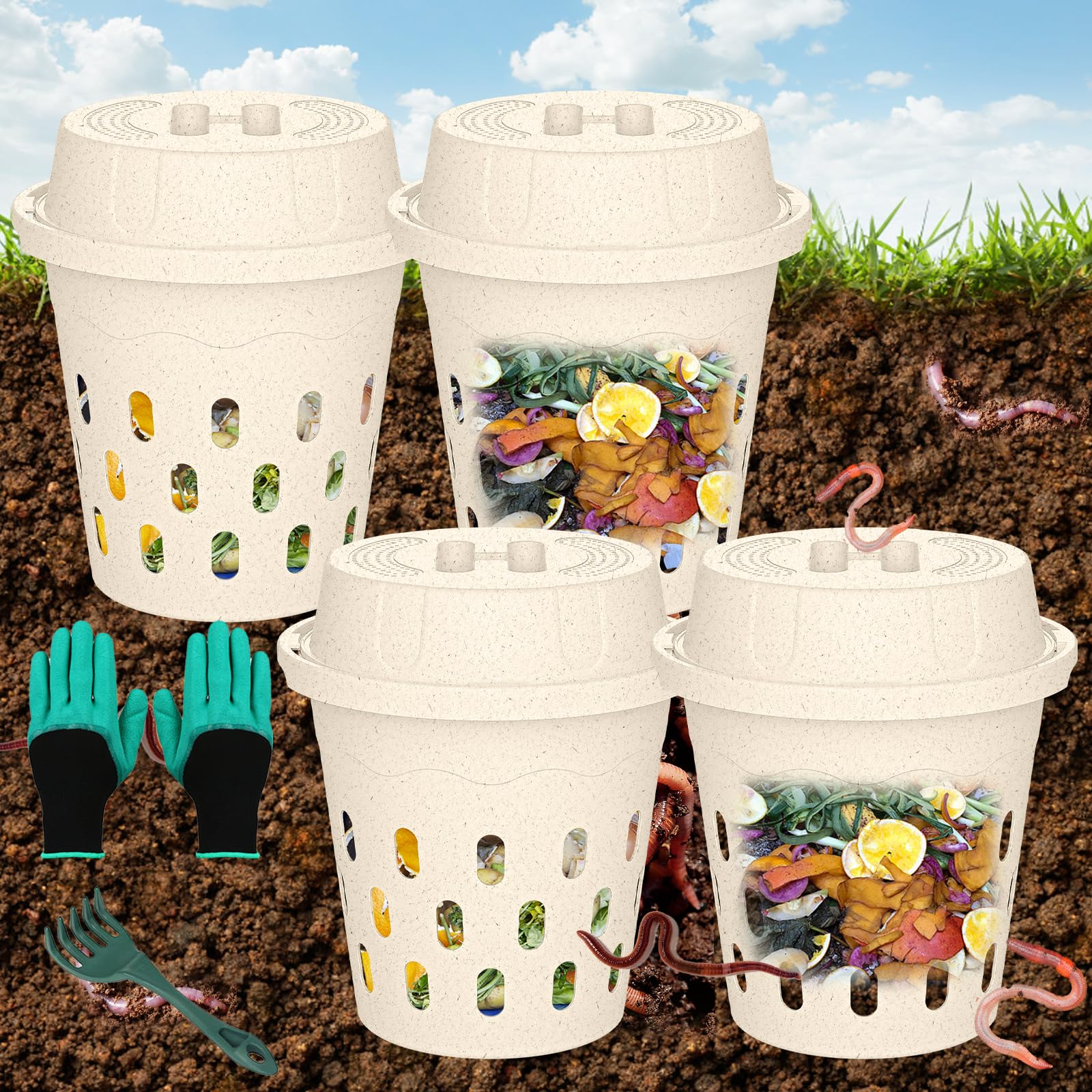 Worm Composter Bin - Start Composting Today -11