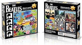 バラ売り不可! ビートルズ (Beatles) 缶入りジグソーパズル4種類 バラ売り不可! ビートルズ (Beatles) 缶入りジグソーパズル4種類