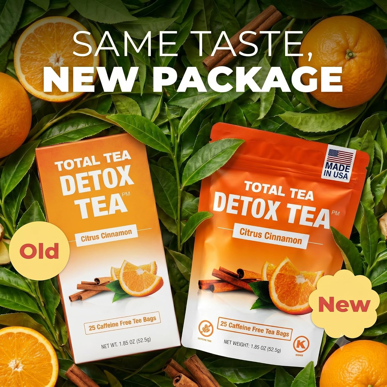  Slimming Detox Caffeine Free Chamomile Hibiscus Ginger Root | Natural Citrus & Cinnamon  for Colon Cleanse, Digestive Health, Bloating and Healthy Weight Loss Support thumbnail