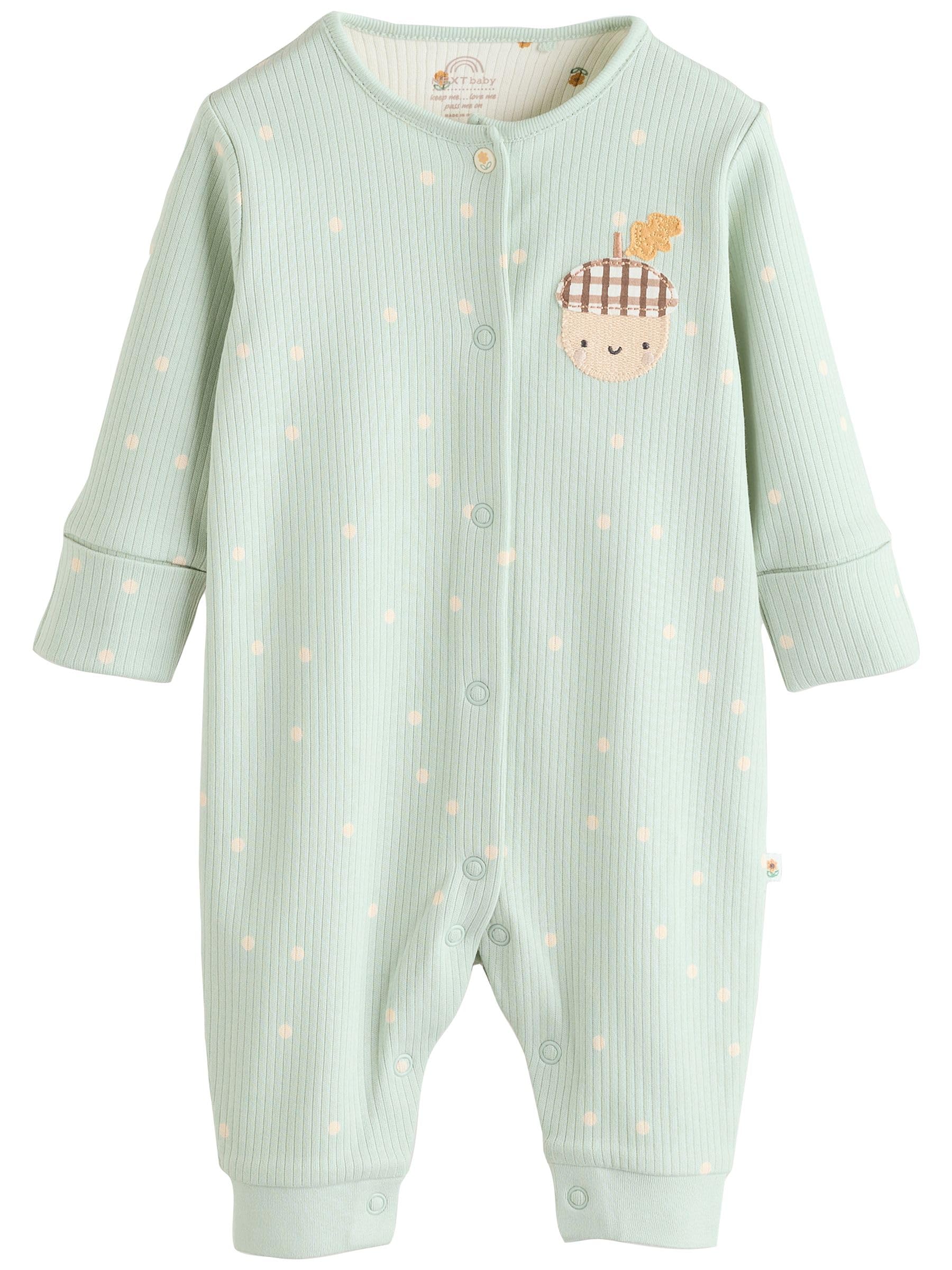 NEXT Bebés niña Pack de 3 Pijamas Tipo Pelele sin pies con Cierre de Botones a presión para bebé