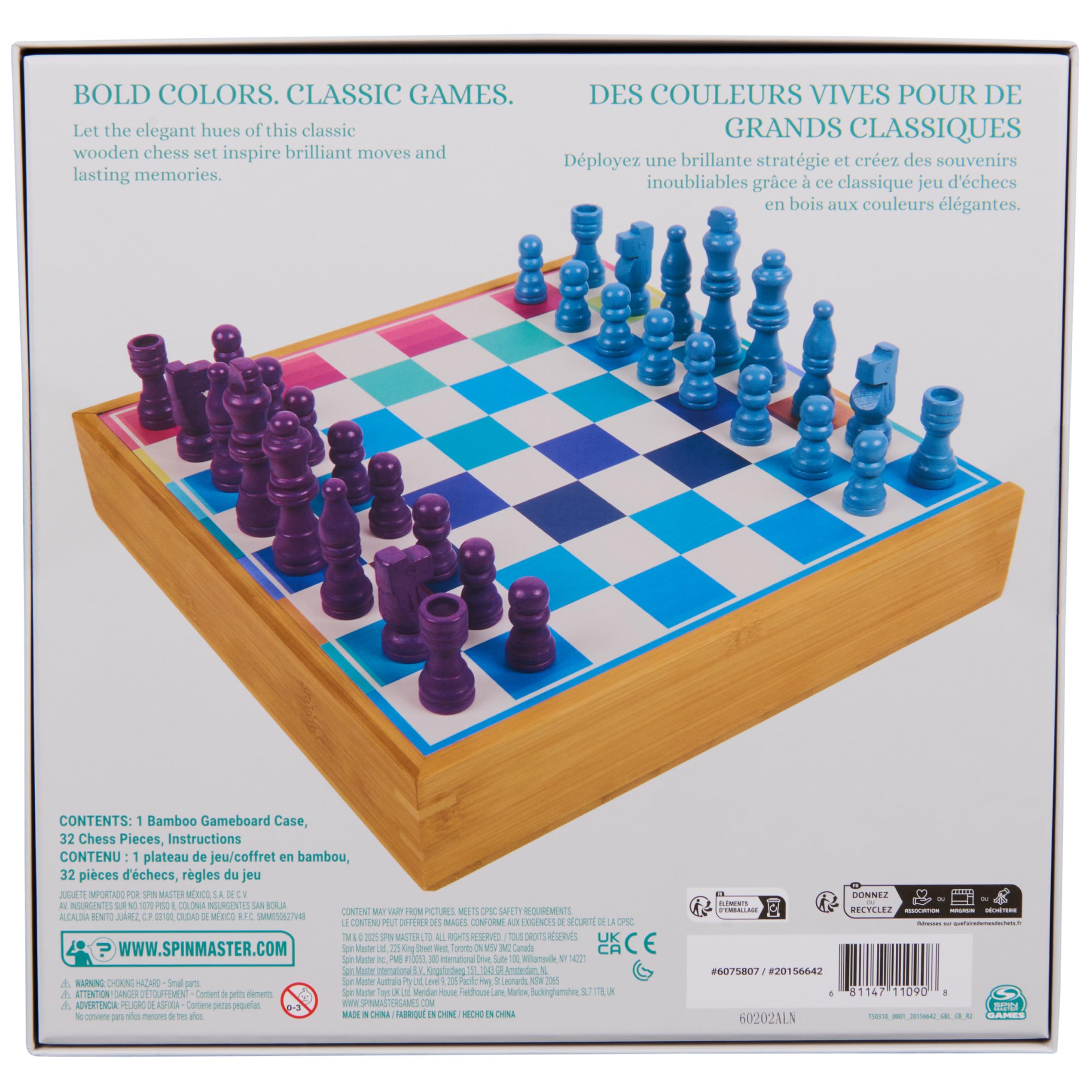 Spin Master Games Color Classics Schachset Classic Brettspiel