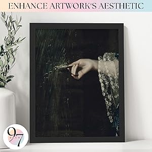 97 Decor Black 8x10 Picture Frame Single - 8x10 Wood Frame For Wall Hanging, 8x 10 Black Frames With Plexiglass, Natural Wood Photo Frames 8 x10 (1 Pack)