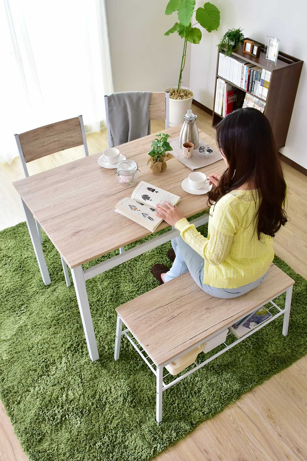 Amazon｜DORIS ドリス ダイニングテーブル テーブル&チェア 組立式